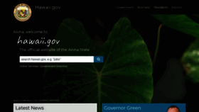 What Hawaii.gov website looks like in 2024 