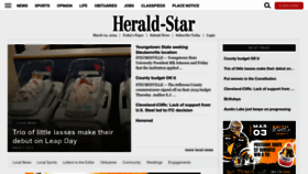 What Heraldstaronline.com website looks like in 2024 