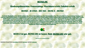 What Homz.de website looks like in 2024 