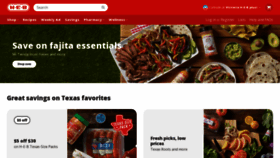 What Heb.com website looks like in 2024 
