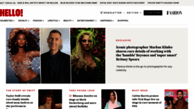 What Hellomagazine.com website looks like in 2024 