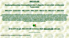 What Hklein.de website looks like in 2024 