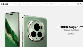 What Hihonor.com website looks like in 2024 