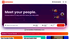 What Hostelworld.com website looks like in 2024 