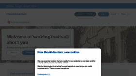What Handelsbanken.co.uk website looks like in 2024 