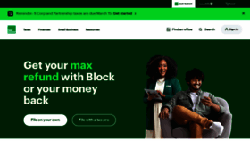 What Hrblock.com website looks like in 2024 
