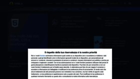 What Html.it website looked like in 2024 (1 year ago)