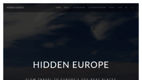 What Hiddeneurope.co.uk website looks like in 2024 