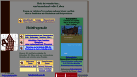 What Holzfragen.de website looks like in 2024 