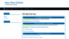 What Hoctap.dvtienich.com website looks like in 2024 