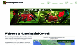 What Hummingbirdcentral.com website looks like in 2024 
