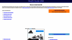 What Healthguideusa.org website looks like in 2024 