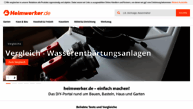 What Heimwerker.de website looked like in 2024 (1 year ago)