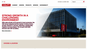What Hilti.group website looks like in 2024 
