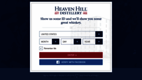 What Heavenhilldistillery.com website looks like in 2024 