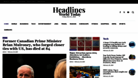 What Headlinesworldnews.com website looks like in 2024 