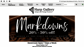 What Harpgallery.com website looks like in 2024 