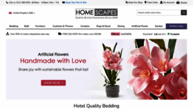 What Homescapesonline.com website looks like in 2024 