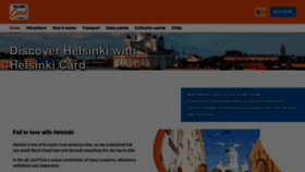 What Helsinkicard.com website looks like in 2024 
