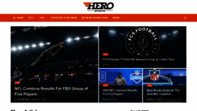 What Herosports.com website looks like in 2024 