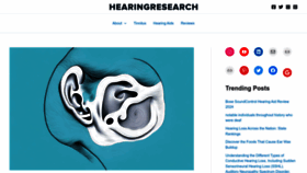 What Hearingresearch.org website looks like in 2024 