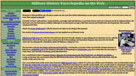 What Historyofwar.org website looks like in 2024 