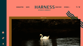 What Harnessmagazine.com website looks like in 2024 