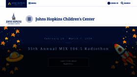 What Hopkinschildrens.org website looks like in 2024 