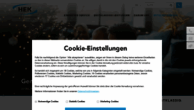 What Hek.de website looks like in 2024 