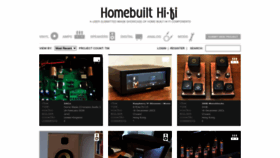 What Homebuilthifi.com website looks like in 2024 
