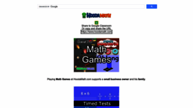 What Hoodamath.com website looked like in 2024 (1 year ago)