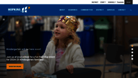 What Hopkinsschools.org website looks like in 2024 