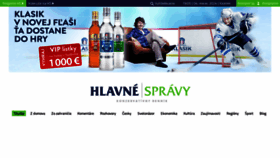 What Hlavnespravy.sk website looked like in 2024 (1 year ago)
