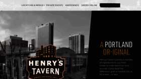 What Henrystavern.com website looks like in 2024 