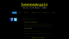 What Hennemusic.com website looks like in 2024 