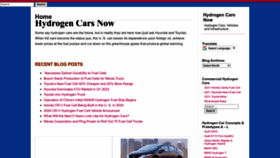What Hydrogencarsnow.com website looks like in 2024 