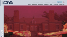 What Hyde.edu website looked like in 2024 (1 year ago)