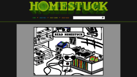 What Homestuck.com website looks like in 2024 