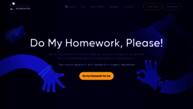 What Homework-writer.com website looks like in 2024 