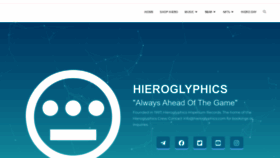 What Hieroglyphics.com website looks like in 2024 
