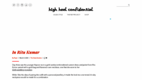 What Highheelconfidential.com website looks like in 2024 