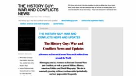 What Historyguy.com website looks like in 2024 