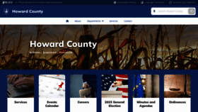 What Howardcountyin.gov website looks like in 2024 