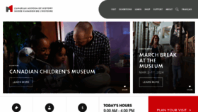 What Historymuseum.ca website looks like in 2024 