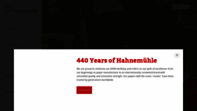 What Hahnemuehle.com website looks like in 2024 