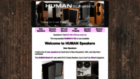 What Humanspeakers.com website looks like in 2024 