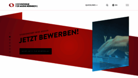 What Hfm-nuernberg.de website looks like in 2024 