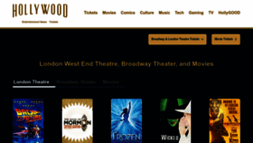 What Hollywood.com website looks like in 2024 