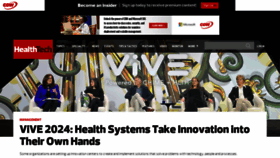 What Healthtechmagazine.net website looks like in 2024 
