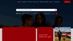 What Heartfoundation.org.au website looks like in 2024 